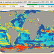 This chart projects global redistribution of around 1,000 commercial fish and invertebrate species and its impact on annual catch weight.